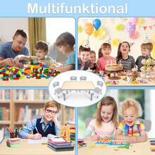 VA-Cerulean Children's Seating Group - Height-Adjustable Children's Table With 4 Chairs, Plastic, Grey - Table And Chair Set For Boys And Girls Aged 2-10 Years - Grey - View 5