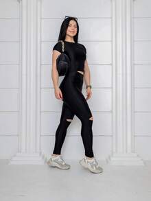 Women Pants - màu đen - Xem 8