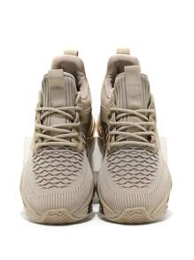 Men's Air Running Shoes Breathable Tennis Basketball Sneakers Gym Training Comfortable Fashion Walking Sport Shoes White - 卡其色 - 查看 5