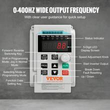 VFD 4KW,18A,5HP Variable Frequency Drive For 3-Phase Motor Speed Control - 白色 - 查看 3