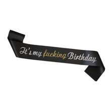 1 件生日腰带，这是我的 F-King 生日黑色和银色闪光腰带，适合男女，16 岁 18 岁 21 岁 30 岁 40 岁 50 岁 60 岁 70 岁 80 岁 90 岁生日派对用品装饰品，圣诞节 - 均碼 - 查看 8