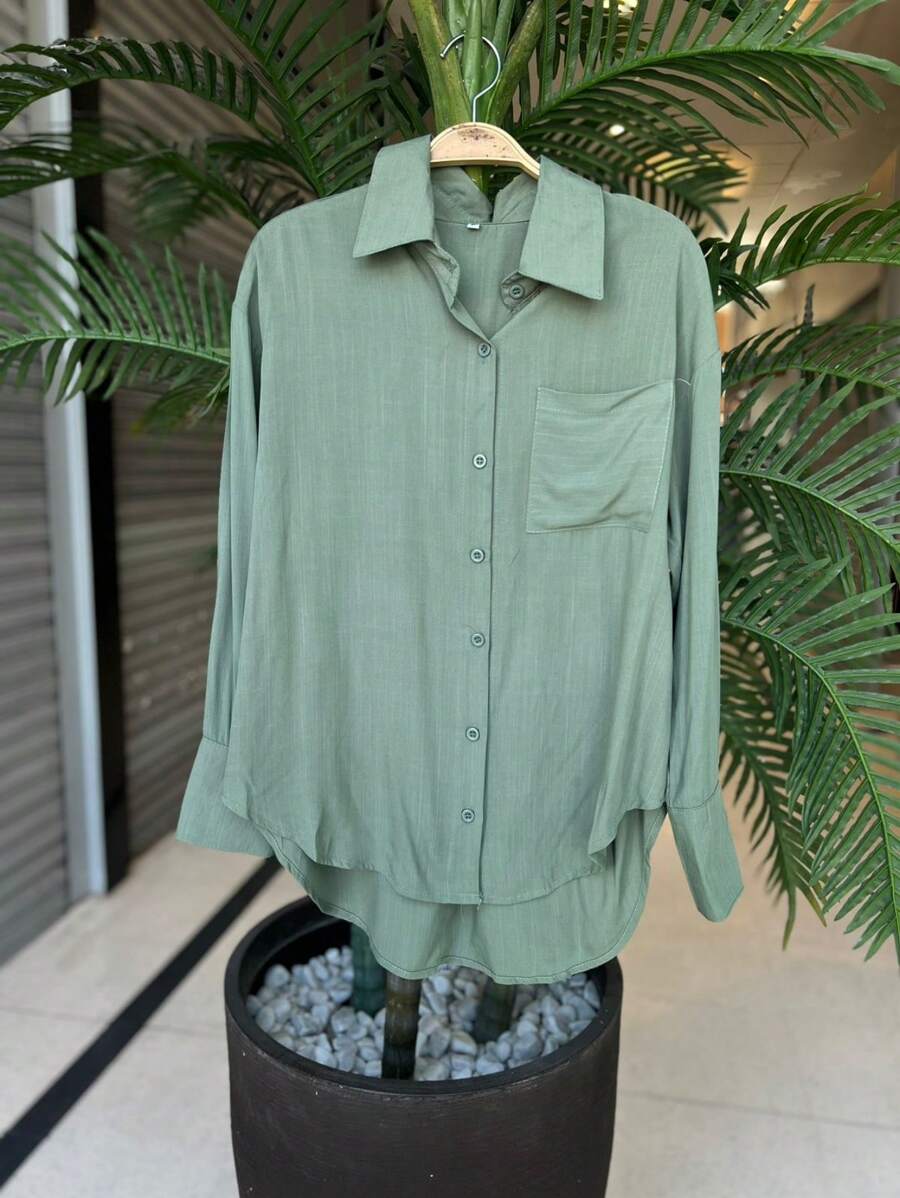 Women Blouses - Green - View 1