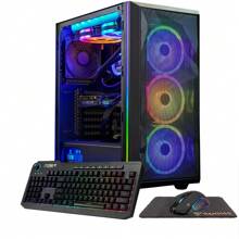 Gigatech Gaming Omega 3 Gaming PC Desktop Monitor Bundle - Core I5-14600K 14-Cores 20-Threads 5.3GHz Boost Processor, NVIDIA RTX 4070 GPU Graphics Card, DDR4 3200MHz Memory, 1TB PCIe NVMe SSD, RGB, Windows 11, ASUS 22" 1080p 75hz Monitor, Mouse + Keyboard + Mousepad - 美規B型插(110-127V) - 查看 2