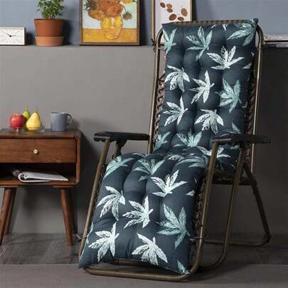 1 pieza Cojín estampado para silla mecedora de respaldo alto, grueso y cómodo para jardín, patio, sillas de ocio, uso interior y exterior
