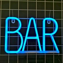 1 pieza Letrero de neón decorativo de pared para bar, luz LED con pilas o alimentación USB con diseño de jarra de cerveza, copa de cóctel, jarra de cerveza, letrero de neón de bar para habitación, dormitorio, decoración de bar