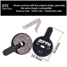 ZTTO Mountain Bike MTB Semi-Metal & Resin Quiet Brake Pads, Universal For M6000, Rival M6100, Apex Mt200, Guide Code, Force G03A Disc Brakes - Black - View 23