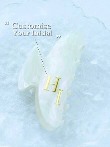 High Quality Cellulose Acetate Handmade Personalized Initial Letter Accessory, Women's Light Pink Marble Gradient & Wave Pattern Acrylic Claw Clip, Customized 1-2 Letters, Gift For Her, Wedding Hair Accessories,Engraved,Durable,Stainless,Colorful,Cute,Adorable,Funny,Kawaii,Y2K,Stylish,Unisex,Casual,Custom,Personalized,Unique,Customized,Ideal Gifts For Him,Ideal Gifts For Her,Her,Boyfriend,Girlfriend,Family,Friends,Children,For Anniversaries,For Valentine's Day,For Mother's Day,For Birthdays,For Children's Day,For Father's Day,For Graduation,For Weddings,For Housewarming