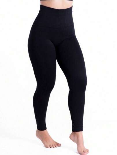 Meia Calça PLUS Size Grossa Fio 80 Cós alto 10 cm, s Sem Pé