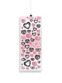 1 Bộ/6 Miếng Dán Bong Bóng Bán Trong Suốt Đầy Màu Sắc Cho Scrapbooking, Nhật Ký Trang Trí - Hồng - Xem 4
