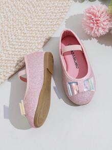 Children New Style Princess Bow Flats Colorful Rainbow Cute Comfortable Shoes