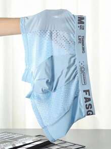 4pcs/Pack Men's Breathable Mesh Boxer Briefs, Lightweight & Quick Dry Underwear
