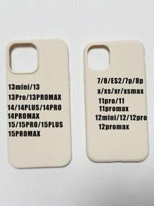 硅胶手机壳 Apple 磨砂 TPU 防震手机壳 适用于 14 Pro Max / 16 / 15 Pro Max / 15 Plus / 15 Pro / 15 全覆盖防水防摔防刮 - 白色 - 查看 6