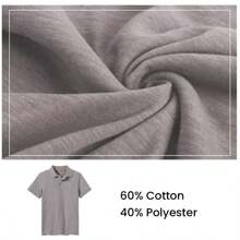 10-Pack School Uniform Tagless Polo Shirts For Boys - Heather Grey - View 3
