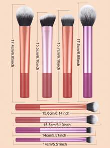 8st Set make-up kwasten Multifunctioneel Schoonheids artikelen Voor Snel Toepassing