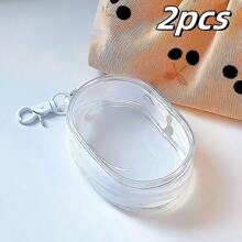 1pc Portable Mini Transparent Zipper Storage Bag, Multi-Functional Jewelry Organizer Pouch For Earphones, Chargers, Keys, Rings, Transparent Travel Accessories Charger Case Office Must Haves Digital Bag Cable Camera Bag Electronic Data Cable Organizer Storage Power Bank Cover For Wallet Travel Camera Bag Women Man Child's Christmas Gifts Essential Teacher Supplies Waterproof Lightweight Large Capacity Portable Accessories - Multicolor - View 14