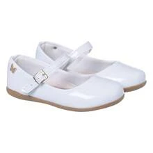 Kit 2 Pairs Children's Sneakers Girl Flat Ballerina Varnish Comfortable Doll Sneakers - 淺粉色 - 查看 3