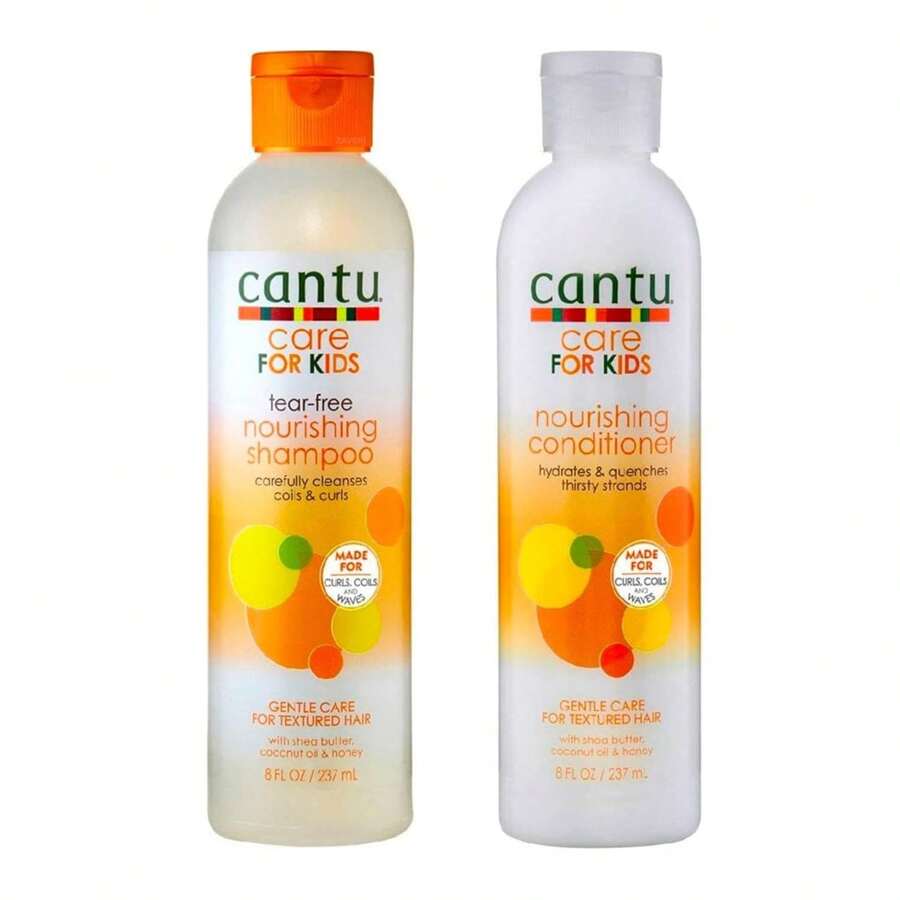 Cantu Care For Kids Nourishing Shampoo & Conditioner Duo Set - 8oz - 橘色 - 查看 1