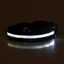 1pc Pet LED Striped Luminous Dog Collar