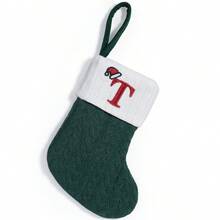 1pc Green Mini Christmas Stocking, Christmas Decoration For Party, Home, Room, Christmas Tree,Christmas - Green - View 11