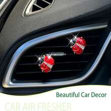 2pcs Ladybug Car Air Freshener Vent Clips - one-size - View 1