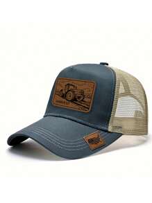 1 件农场特色拖拉机图案，时尚户外棒球帽款式，适合户外探险和农场体验 - 卡車豐收棒球帽 - 查看 3