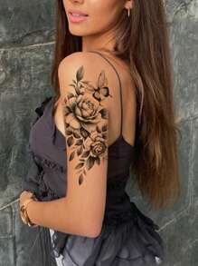 3 pezzi Tatuaggi temporanei da donna, tatuaggi semipermanenti impermeabili a mezza manica, disegni floreali sexy per signore tatuaggi finti
tatuaggio
tatuaggi temporanei
