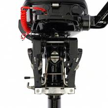 6.5HP 4-Stroke Outboard Motor Gasoline Boat Engine CDI Water Cooling System 4-Stroke 6.5HP Outboard Motor Boat Marine Engine Water-Cooling System 12L 123CC - Black - View 9