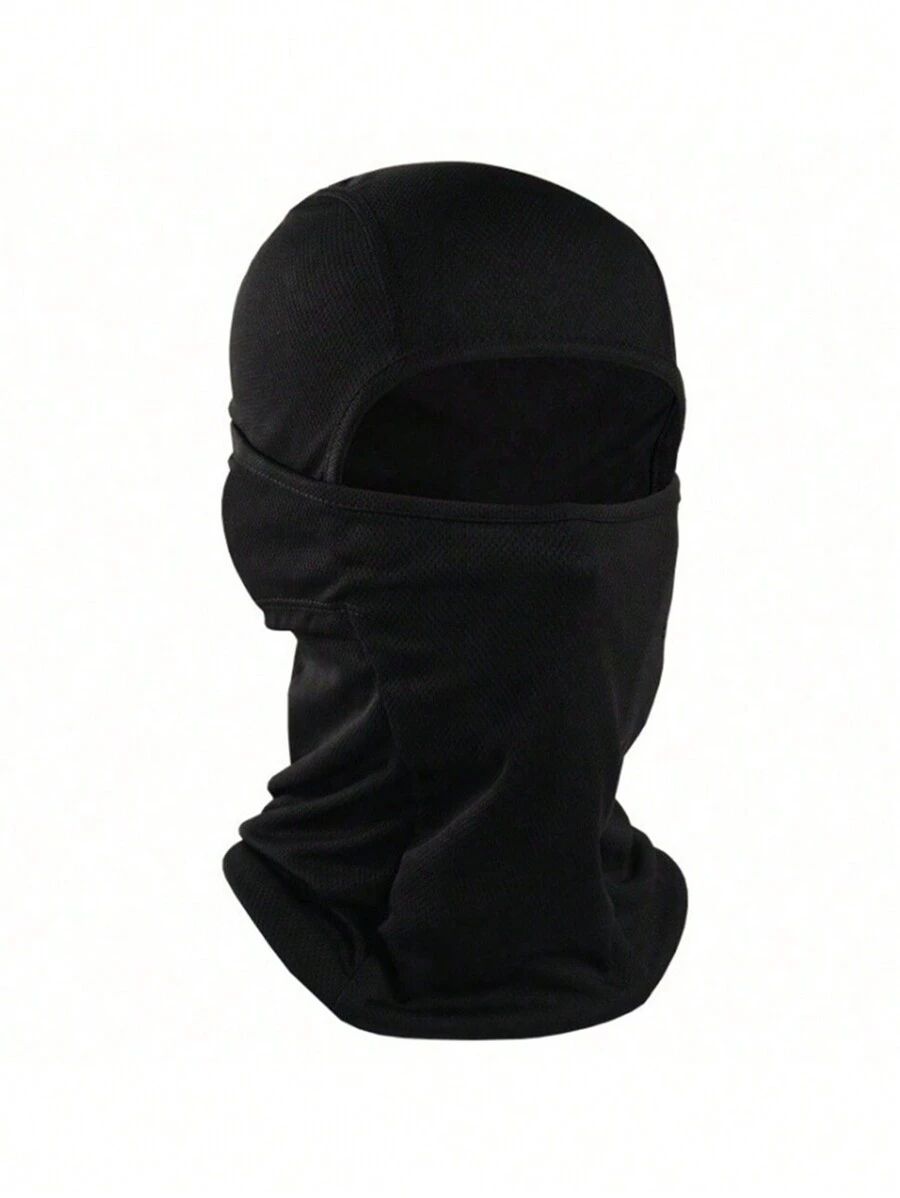 1 件聚酯纖維透氣吸汗可重複使用拉法帽 - 黑色 - 查看 1