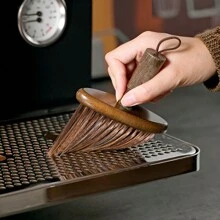 1pc Wooden Coffee Brush For Tabletop Cleaning, Coffee Grounds Powder Sweeping Brush Back To School - Multicolor - View 6