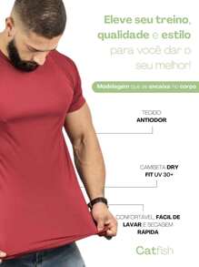 Boyfriend Style Men Sports Tees & Tanks - Burgundy - View 2