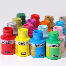 1 件织物颜料 1 瓶，0.98 盎司，用于衣服永久性，专业纺织颜料套装，色彩鲜艳，适用于艺术家和工匠，T 恤、鞋子、牛仔裤、帆布包、DIY 项目手绘亲子服装 T 恤的艺术工具 - 29ml/0.98oz - 查看 3