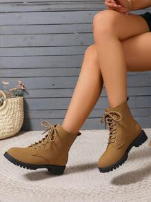 European And American Style Women's Black Boots, New Fashion Short Ankle Boots For Fall/Winter - Ginger - View 3