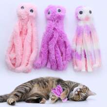 Realistic Plush Octopus Shaped Cat/Dog Lover Gift And Dog/Cat Mom Love Pet Toys For Chewing And Grinding Teeth, For Self-Pleasure And Bored Play, Cat Lover And Cat Mom Love Toys.