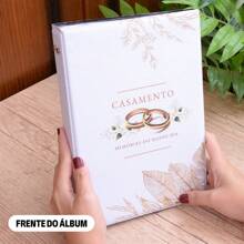 Photo Album 200 Photos 10x15 WHITE WEDDING Couple Alliance Wedding Family - trắng - Xem 6