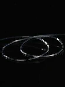 1pc Minimalist Crystal Elastic String, Available In Various Sizes, Transparent White Beading Cord For DIY Jewelry Making - Crystal Elastic Line - View 4