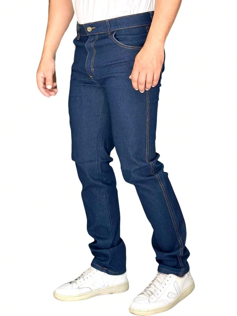 Men Jeans - 藍色 - 查看 1