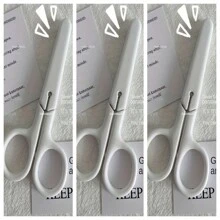 Mini ciseaux blancs, coupe-papier portable en acier inoxydable, papeterie artisanale, cadeau pour bureau et école - Multicolore - Voir 9