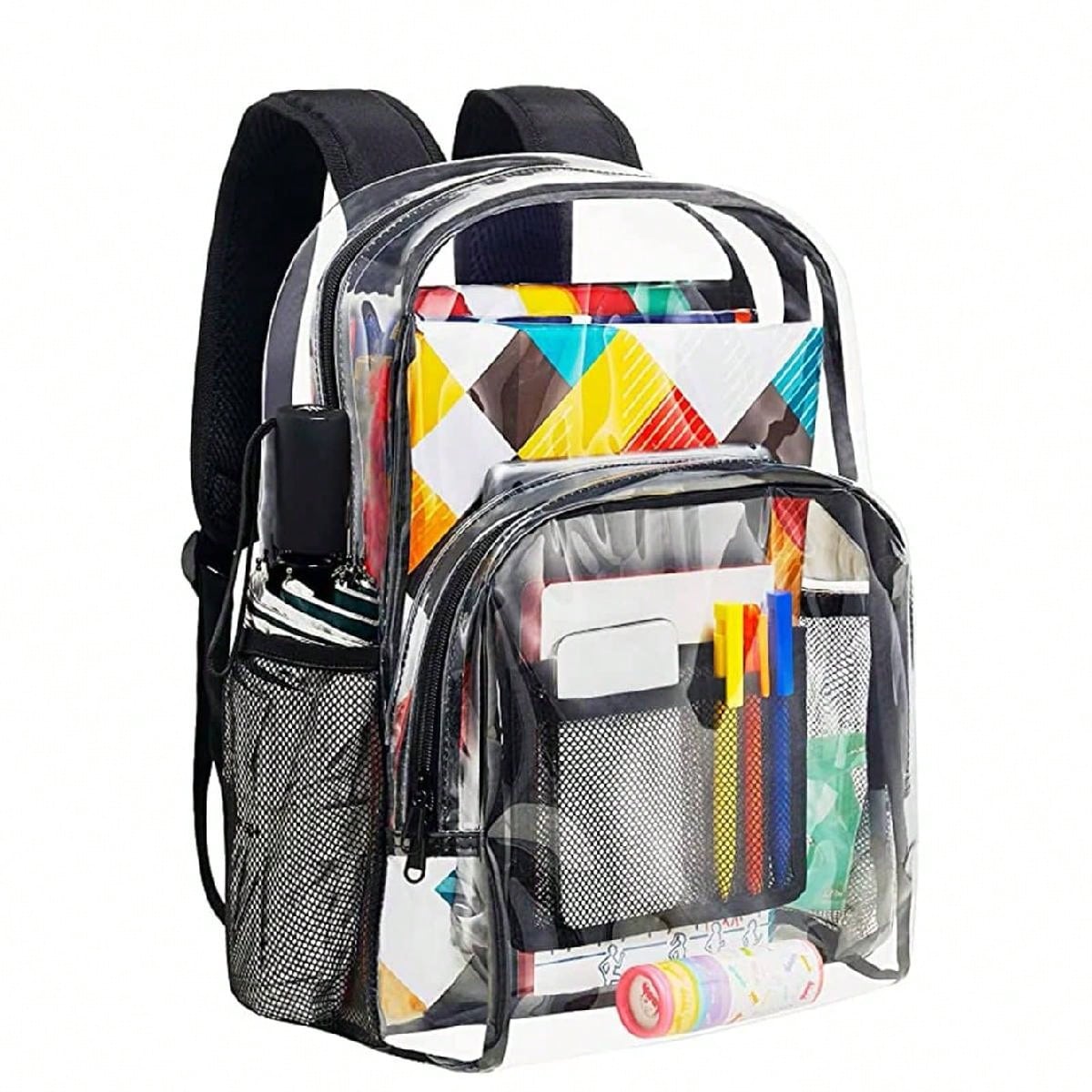 Transparent Backpack, Large Capacity Bookbag, Waterproof School Daypack, Clear Bag