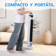 Xinmall Ventilador De Torre Portátil, Eléctrico, Oscilante, Silencioso, Para Enfriar, Control Remoto, De Piso, Sin Aspas, 3 Velocidades, Temporizador, Dormitorio, Oficina - Tipo de Enchufe A USA (110-127V) - Ver 3