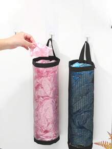 1 件壁挂式塑料袋分配器，家用杂货袋收纳架，大容量厨房垃圾袋收纳架，家居装饰，圣诞礼物，家居礼物，房间装饰 - 查看 1