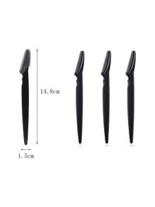 100支装黑色眉刀，面部脱毛，男女通用剃须刀 - 易于使用的眉毛修剪器，用于修眉和塑形，价格实惠，适合作为圣诞礼物、化妆品、化妆工具、廉价商品、礼品、女士礼品、圣诞礼物、赠品、旅行必备品。 - 彩色 - 查看 5