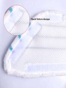 1/2pcs Replacement Cleaning Pad Heads Compatible With H2O Steam Mop, Supor Ariete  H2O Cleaning Cloth - White - View 7