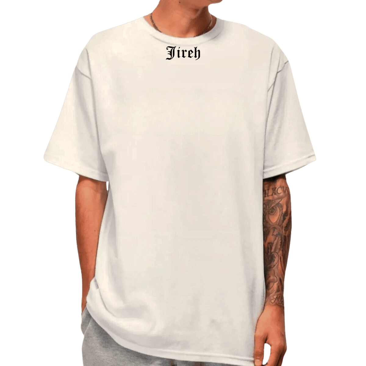 Unisex Jireh Christian Streetwear Oversized T-Shirt - 彩色 - 查看 1