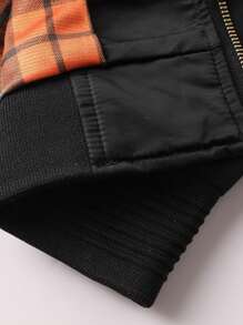 LEDUNTINO Men's New Fashion Tiger Embroidery Bomber Jacket With Zipper And Multiple Pockets, Lightweight Casual Jacket Suitable For Spring And Autumn Outdoor Activities - Black - View 10