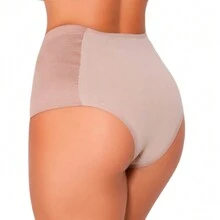 Kit 2 Calcinha Modeladora Pós Parto Cintura Alta  Suplex Seca Barriga