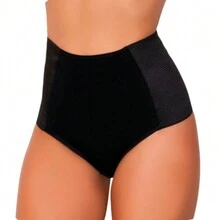 Kit 2 Calcinha Modeladora Pós Parto Cintura Alta  Suplex Seca Barriga