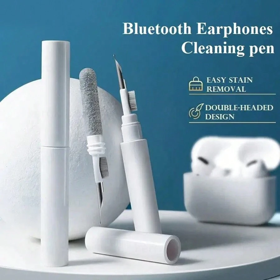 Công cụ làm sạch tai nghe Bluetooth Tương thích với Airpod Pro 3 2 1 Bộ dụng cụ làm sạch hộp đựng tai nghe bền bỉ Bàn chải sạch Bút tương thích với Xiaomi Airdots 3Pro