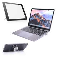 2PCS Portable Keyboard Riser, Self-Adhesive Mini Laptop Stand Invisible Computer Keyboard Stand For Desk, Laptop Feet Compatible With Pro/Air, Surface, Christmas Gift / Xmas Gift / New Year 2026 (Silver) - Silver - View 6