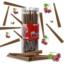 72 Pre Rolled Trumpet Tubes, Brown Trumpet Tube Roll Paper, Multiple Flavors To Choose From, Fruit Flavored Roll Paper Boy Valentine Heart Women's Valentine