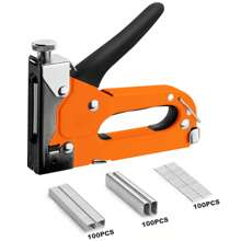 Staple Gun, 3 In 1 Heavy Duty Staple Gun Kit With 300 Staples, Upholstery Stapler For Fixing Material, Decoration, Carpentry, Furniture, Doors And Windows Back To School,Back To School,School Supplies - one-size - View 4